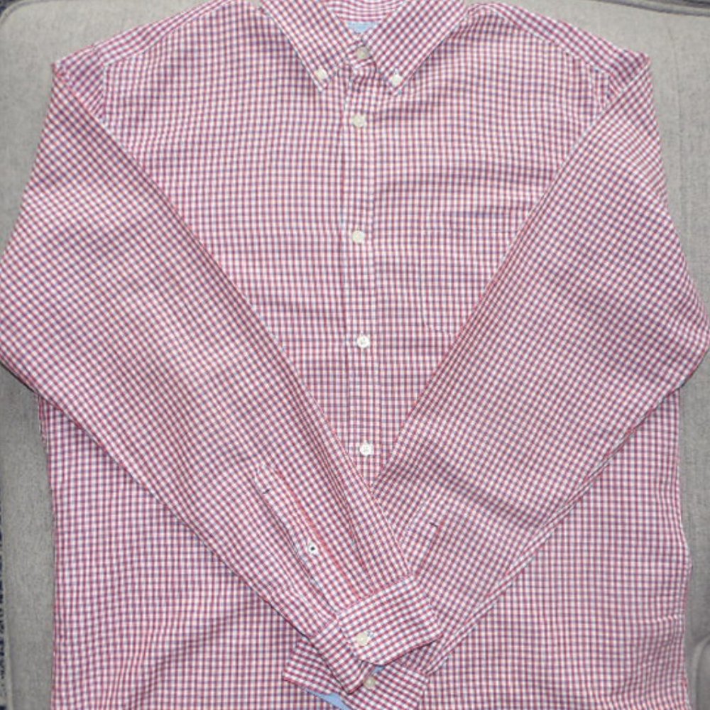 Banana Republic Button-Down Plaid Shirt XL